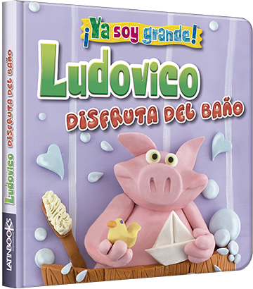Ludovico disfruta del baño.